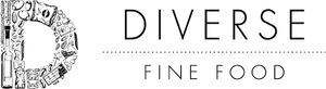 Logo for Diverse Fine Food with a stylized letter 'D' and text.
