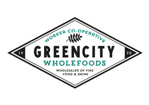 Greencity Wholefoods logo on a white background