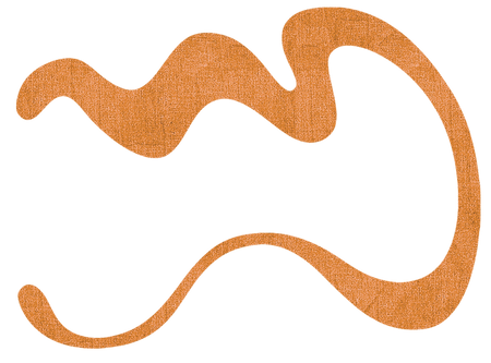 Wavy line pattern in orange on a white background