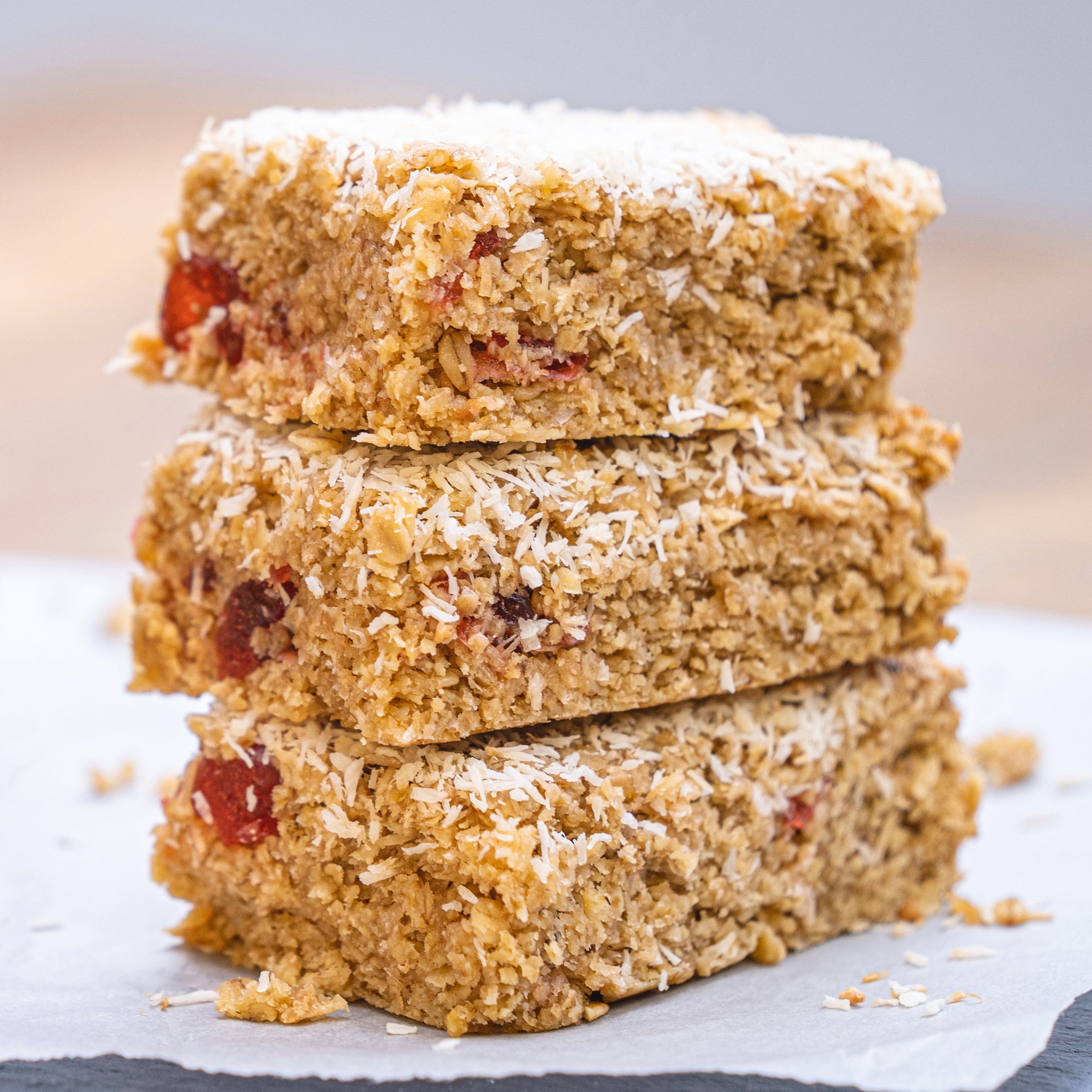 Cherry & Coconut Flapjack
