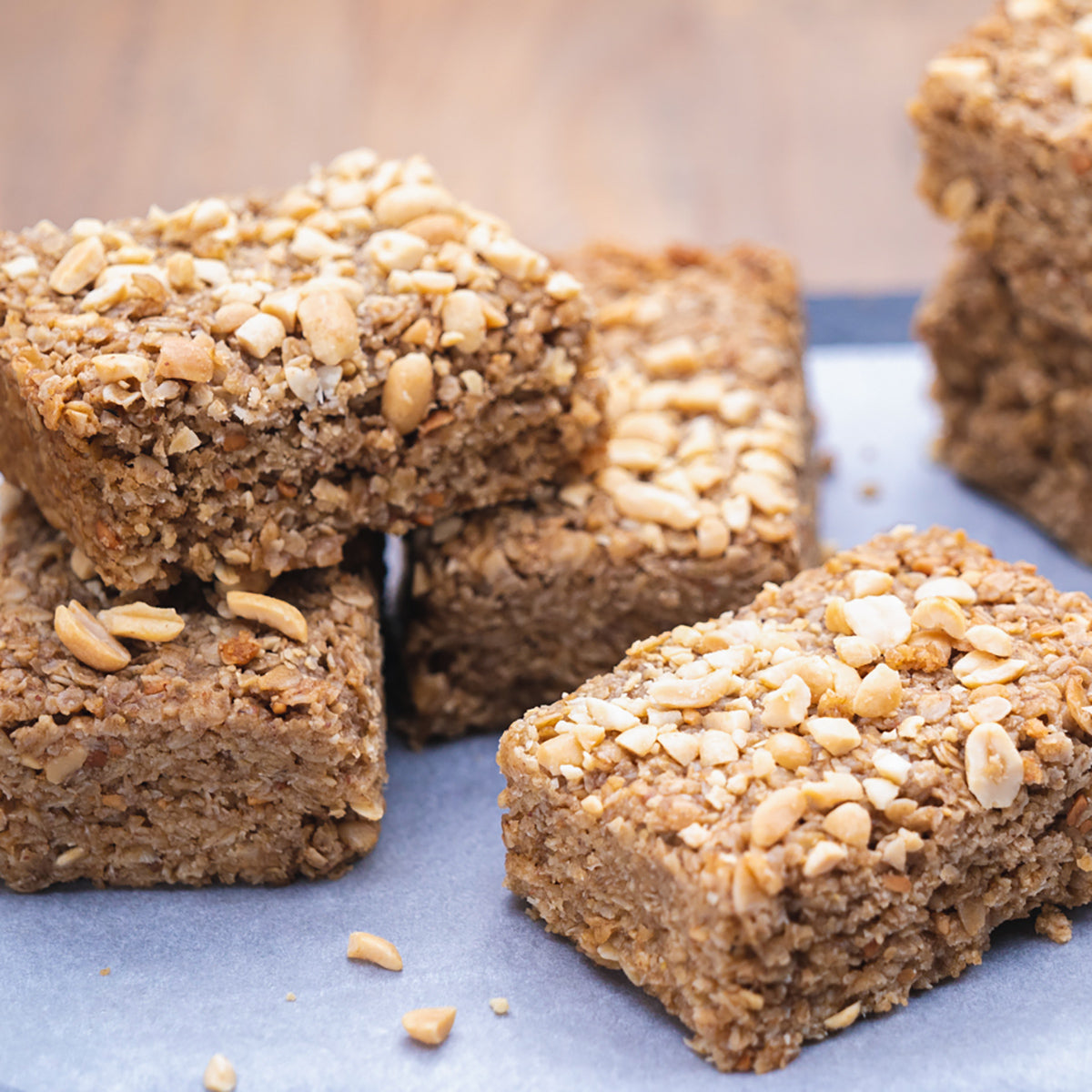 Peanut butter flapjacks 