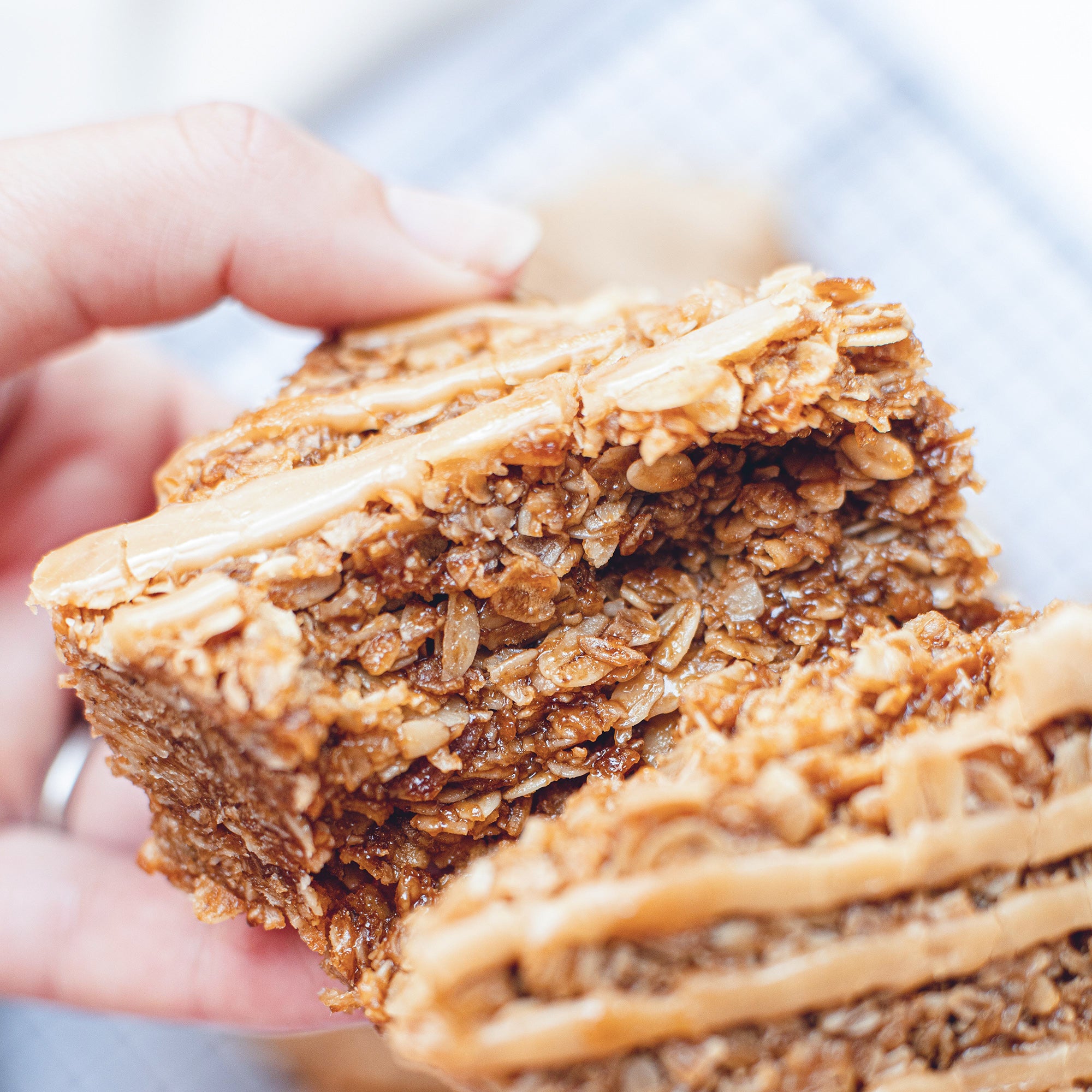 High Protein Salted Caramel Flapjack Gluten Free Plant Based Protein Healthy Sn | UK